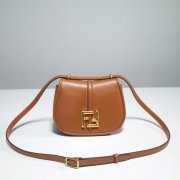 fendi c&#039;mon复古马鞍包 芬迪明星款女包 小号 全皮8色